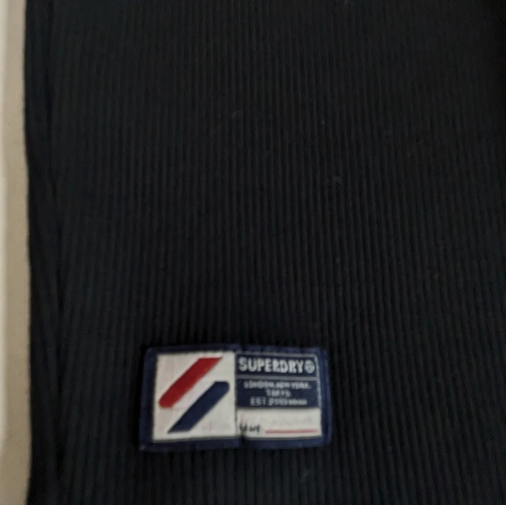 Superdry Code Essential Strappy Mini Slim Fit Tank Dress Bodycon Black Sz 10 EUC - Picture 10 of 16